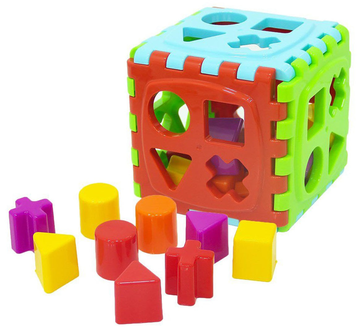 Mini Babys Erste Bausteine, Sortierbox Lern- & Formensortierspiel BPA Frei