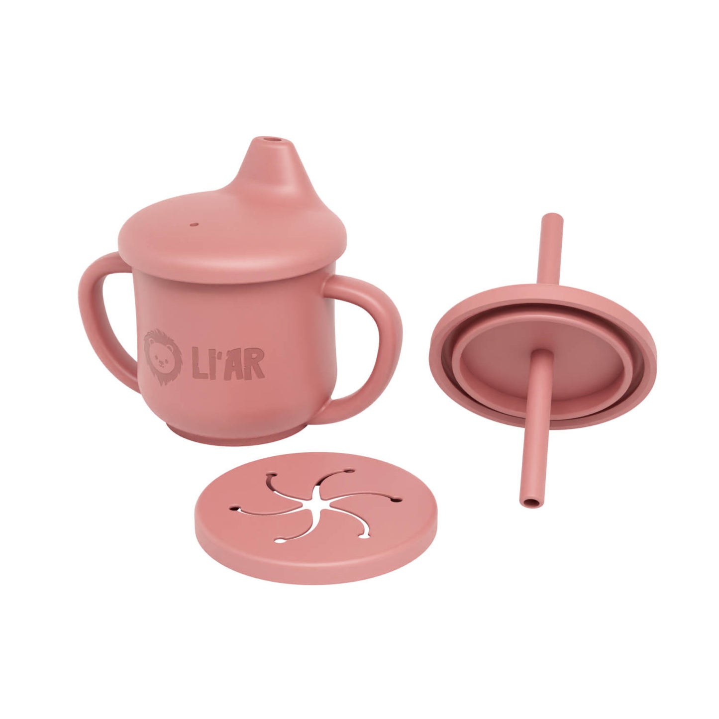 Baby 3-1 Silikon Becher Rosé