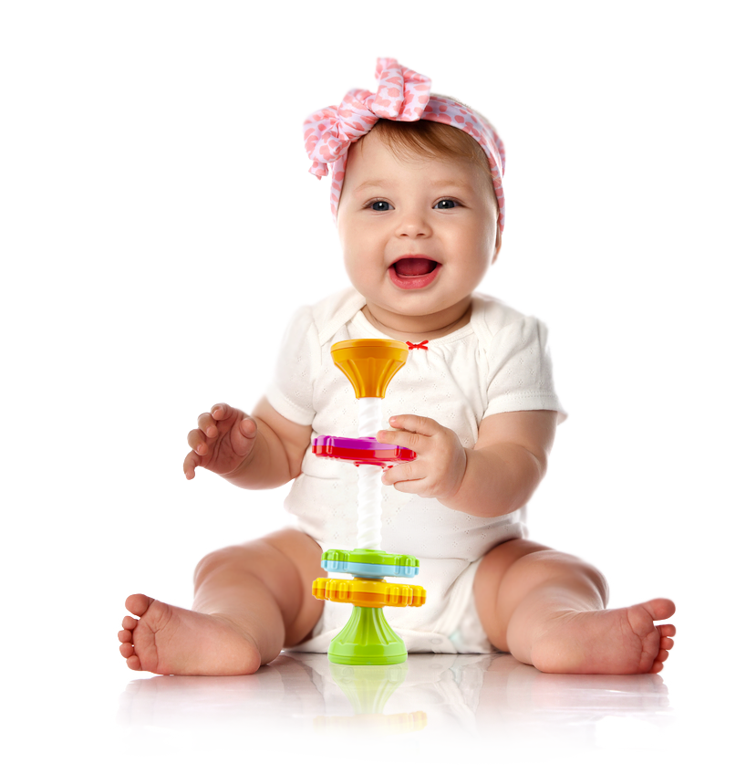 Mini Spinny, Stapelspielzeug für Babys, sensorisches Spielzeug, BPA Frei