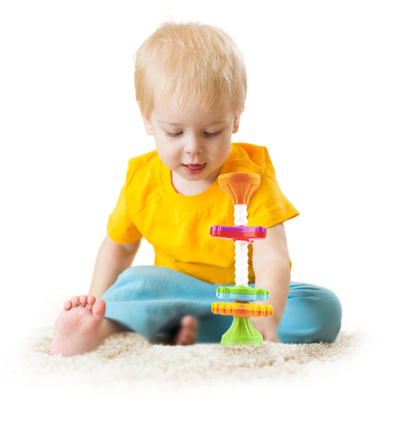 Mini Spinny, Stapelspielzeug für Babys, sensorisches Spielzeug, BPA Frei