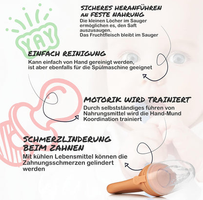 Baby Fruchtsauger Karamel