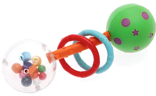Galaxy Rassel, Greifling Ball Rassel Spielzeug für unterwegs, Interaktives Babyspielzeug BPA Frei