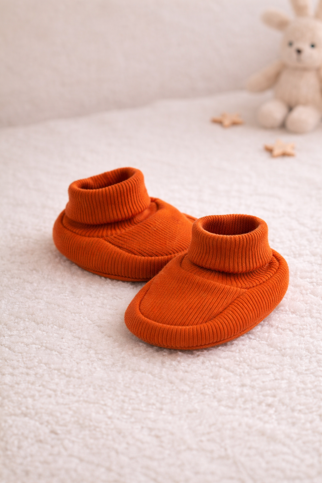 Baby Booties Bronze für Neugeborene – bequem & atmungsaktiv