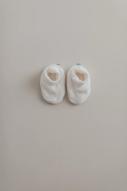 Baumwolle Baby Booties Weiß