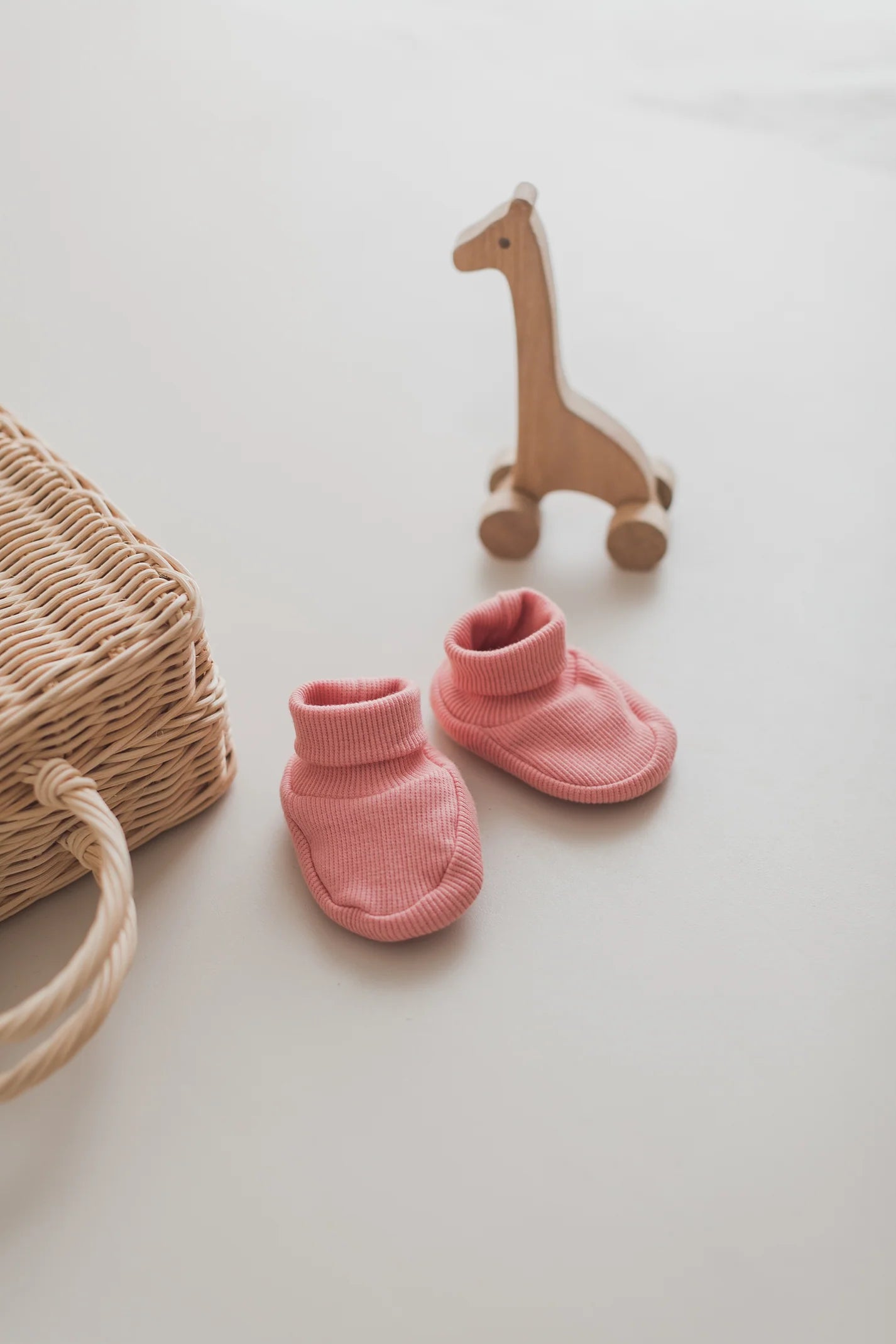 Baumwolle Baby Booties Rosa