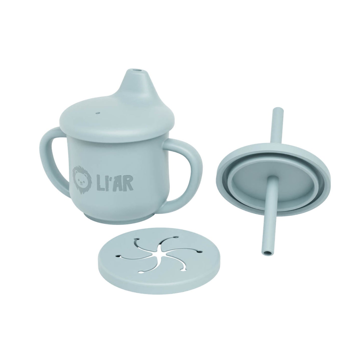 Baby 3-1 Silikon Becher Sky Blau