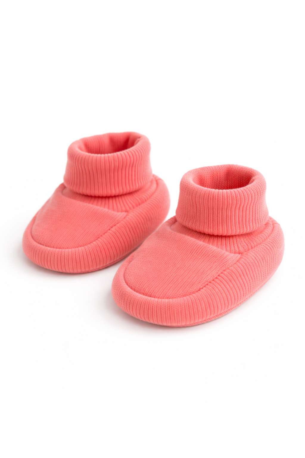 Rosa Baby Booties aus Bio-Baumwolle – weiche Babyschuhe