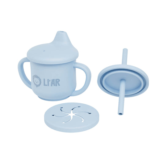 Baby 3-1 Silikon Becher Baby Blau