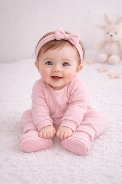 100 % Bio-Baumwolle Baby Booties Pink – schonend für empfindliche Haut