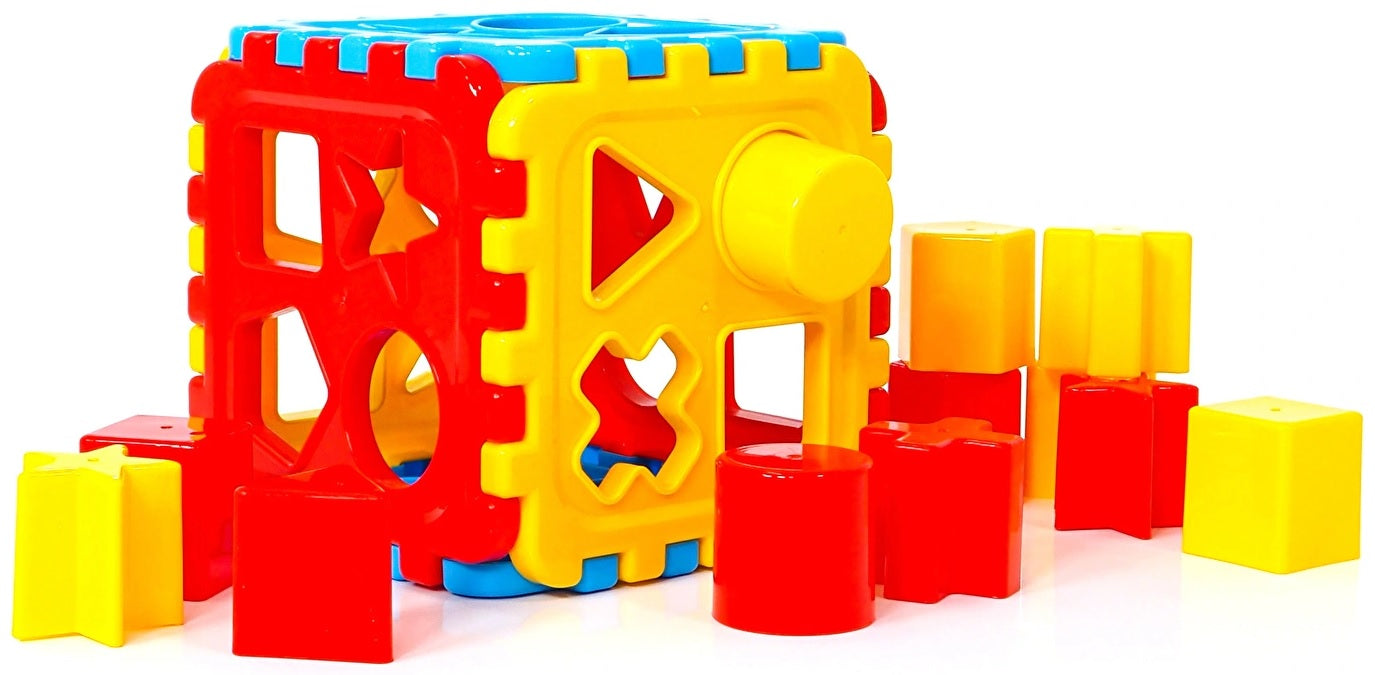 Formensortierer Steckwürfel | Steckbox Babyspielwürfel