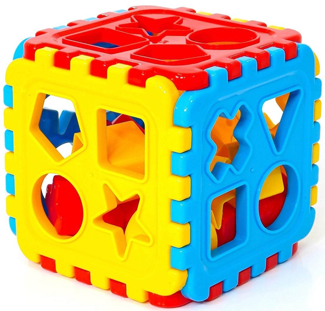 Formensortierer Steckwürfel | Steckbox Babyspielwürfel