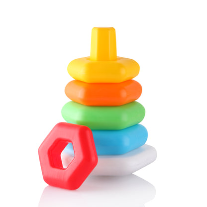 Stapelspielzeug mit Ringen,Stapelturm & Beißringe Ohne Rassel BPA Frei