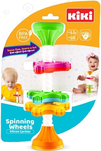 Mini Spinny, Stapelspielzeug für Babys, sensorisches Spielzeug, BPA Frei