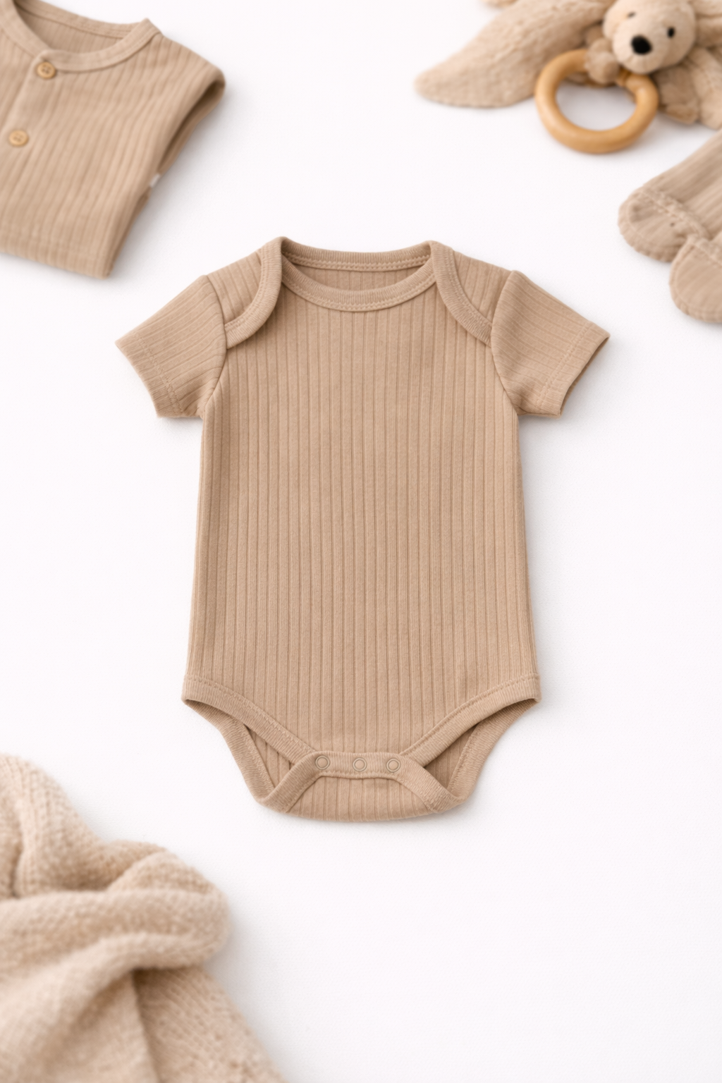 Detailaufnahme Bio-Baumwolle – Baby LI’AR Essential Set Newborn