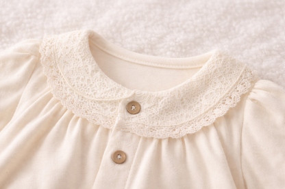 Baby Li‘ar – Pure Newborn Set aus Bio-Baumwolle (Creme) – Neugeborenen Baby Set