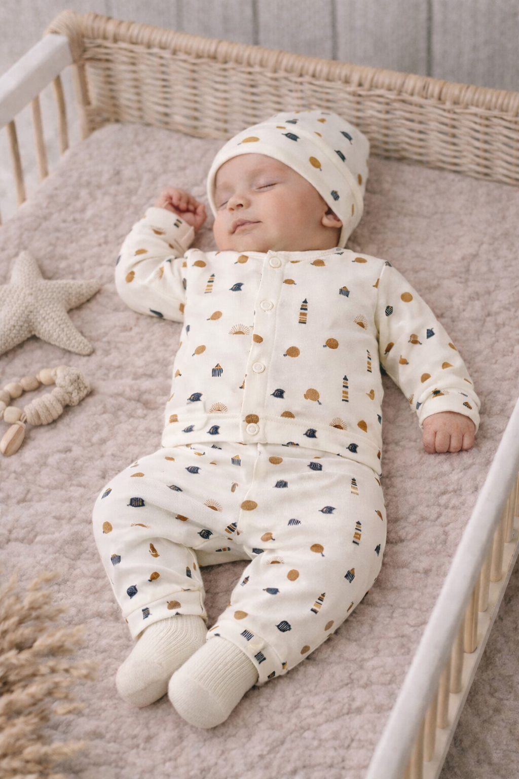 Baby Schlaf-Set Marine Dream – zweiteiliges Schlafset im maritimen Stil