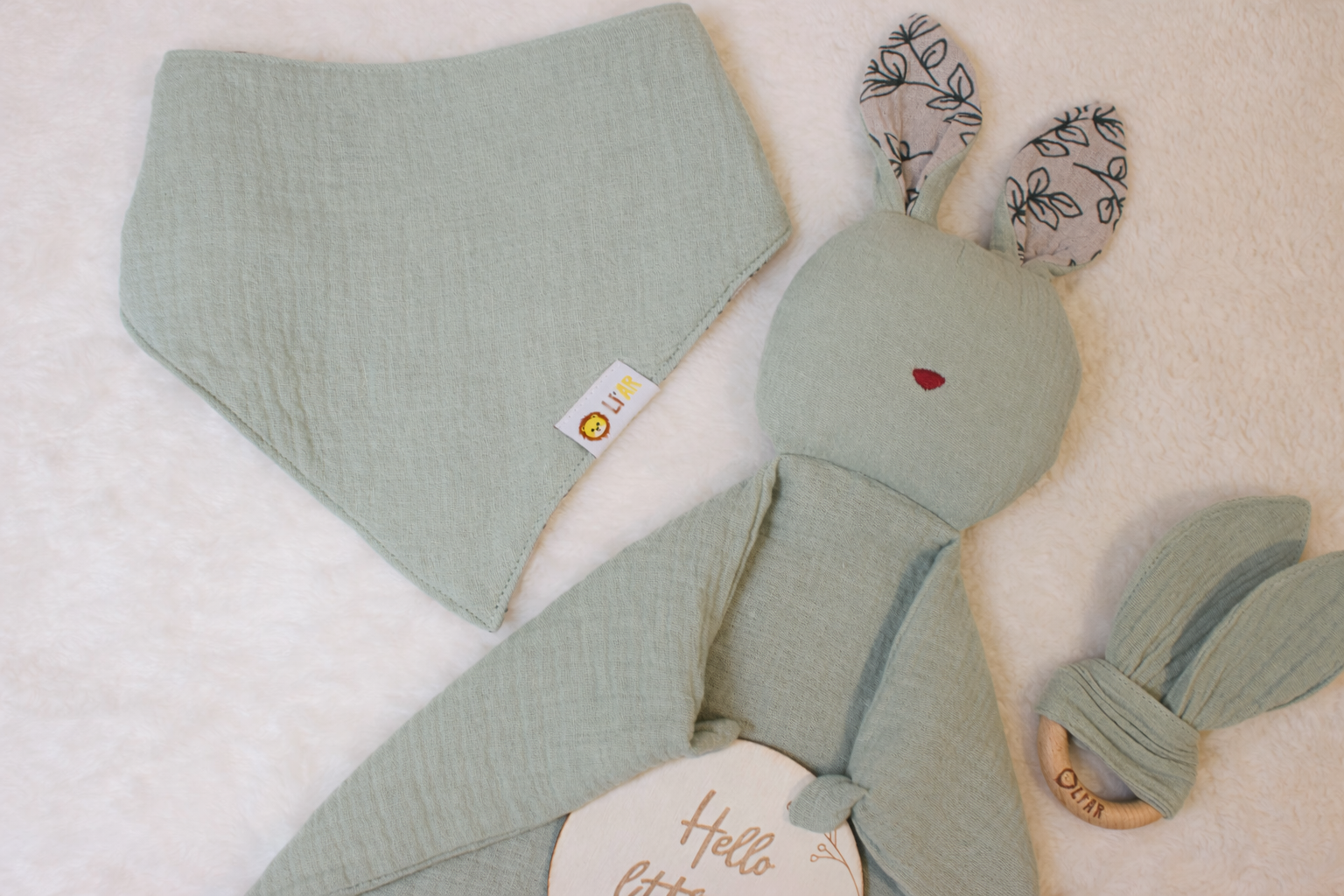 Neugeborenen Geschenkbox in Mint – stilvolles Baby Geschenk zur Geburt