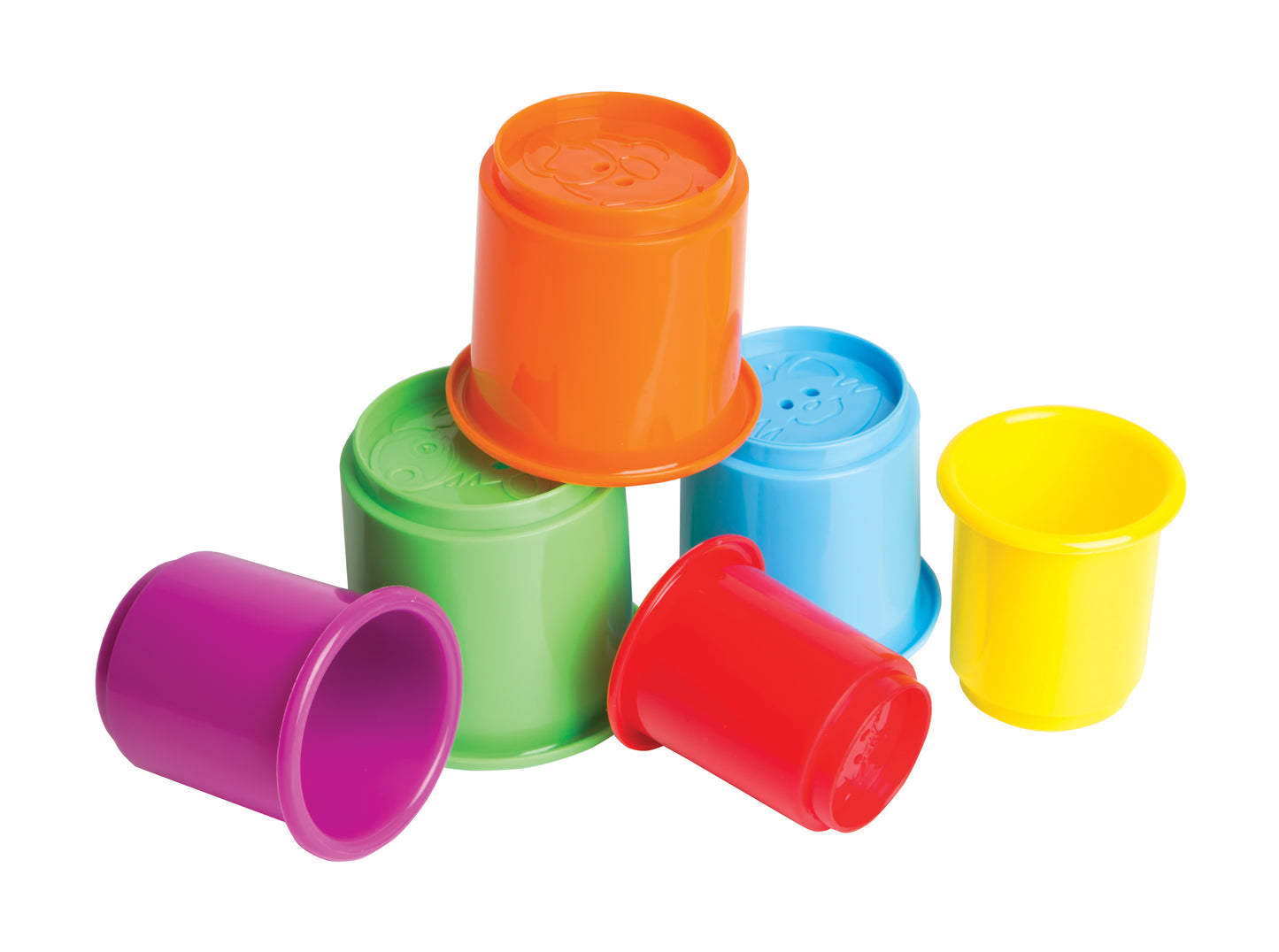 Fun Tower 6 Stapelbecher,Stapelturm, Sandspielzeug, Motorikspielzeug Lernspielzeug BPA Frei