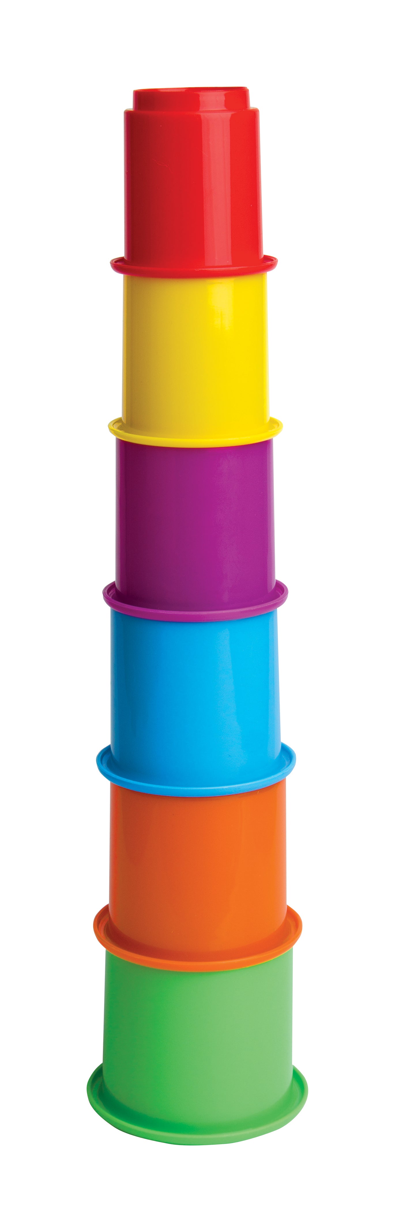 Fun Tower 6 Stapelbecher,Stapelturm, Sandspielzeug, Motorikspielzeug Lernspielzeug BPA Frei