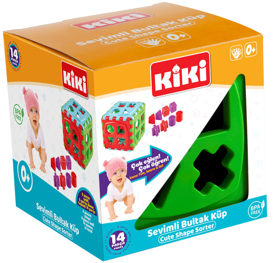 Mini Babys Erste Bausteine, Sortierbox Lern- & Formensortierspiel BPA Frei