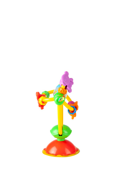 Hochstuhl Spielzeug Bunte Drehrassel mit Saugfuß BPA Frei