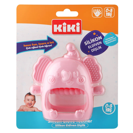 Baby Beißring Rosa Zahnungshilfe Handschuh BPA Frei