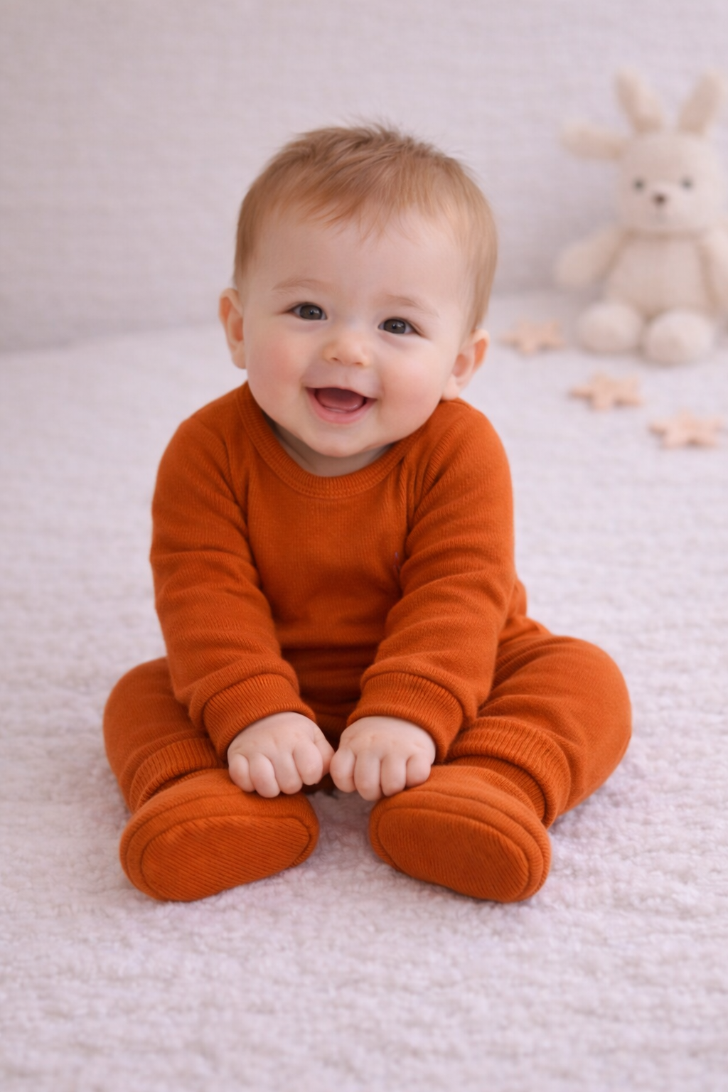 100 % Bio-Baumwolle Baby Booties Bronze – schonend für empfindliche Haut