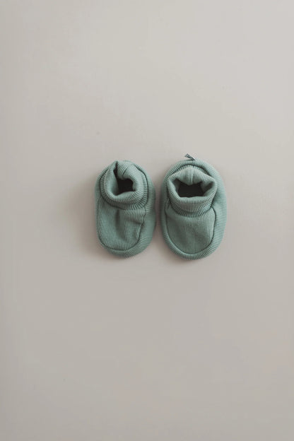 Baumwolle Baby Booties Mint