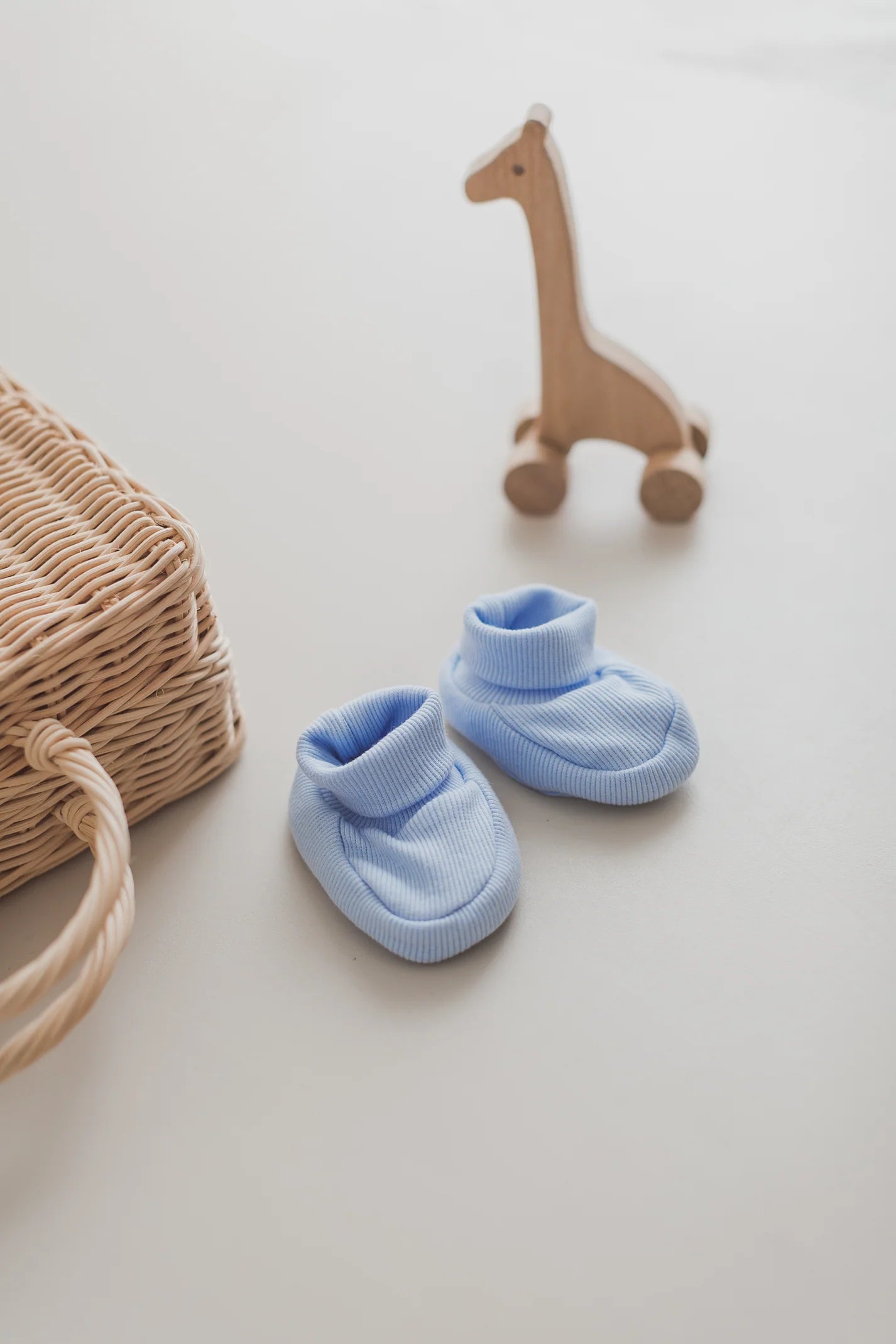 Baumwolle Baby Booties Babyblau