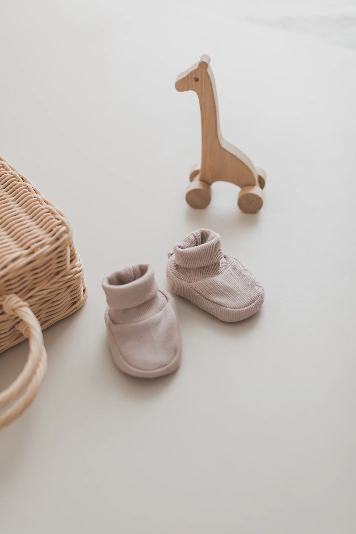 Baumwolle Baby Booties Khaki